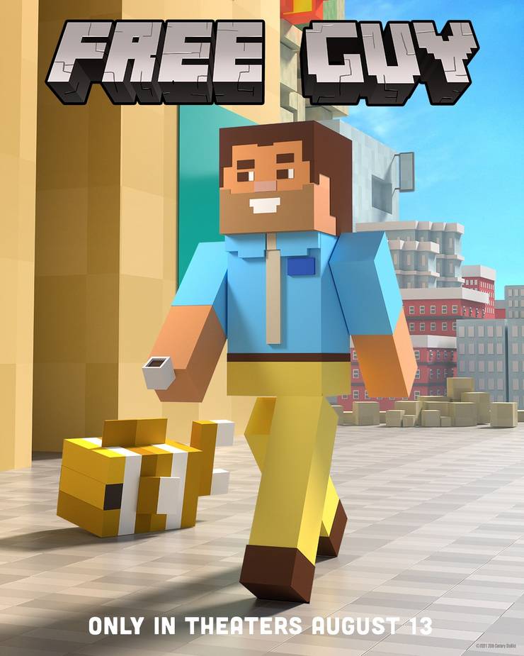 Free Guy Posters Parody Minecraft GTA Among Us Mario & More Games Free Guy Posters Parody Minecraft GTA Among Us Mario & More Games